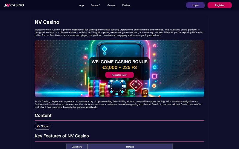 NV Casino - upp till 42 EUR utan insättning i maj 2026